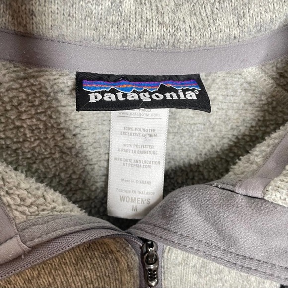 PATAGONIA Better Sweater 1/4 Zip Jacket Heathered Gray {3D1} - Picture 4 of 5